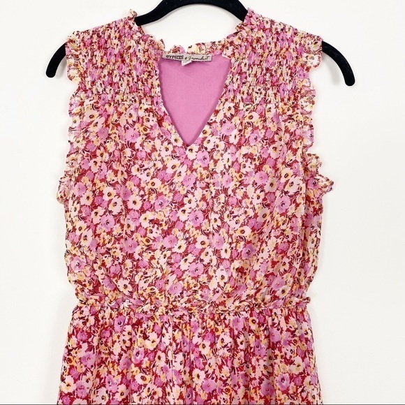 GYPSIES & MOONDUST Pink Floral Prairie Dress Small - Picture 2 of 6